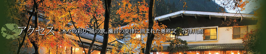 アクセスマップ|木々の彩り、風の歌。瀬音の旋律に囲まれた奥秩父 谷津川館